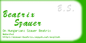 beatrix szauer business card